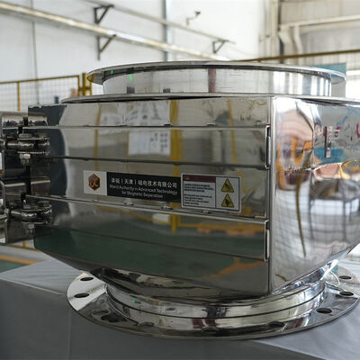 Постоянный магнитный сепаратор с высоким уклоном самоочищения с пневматическим приводом для непрерывного удаления железа